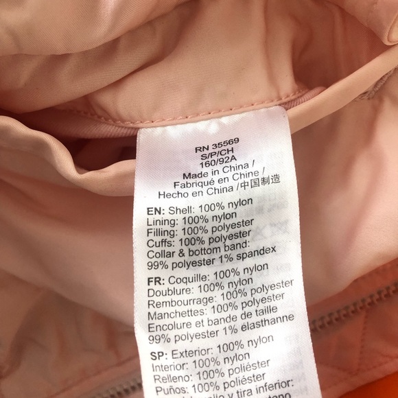 Aritzia X Alpha Industries Light Pink / Orange reversible Bomber Jacket - Size S - Picture 13 of 13